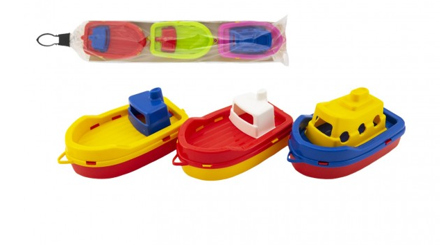 Loď/Člun do vody 3ks plast 14cm