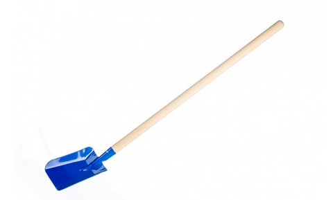 Obrázek produktu: Lopata/ Lopatka modrá kovová s dřevěnou násadou 80 cm