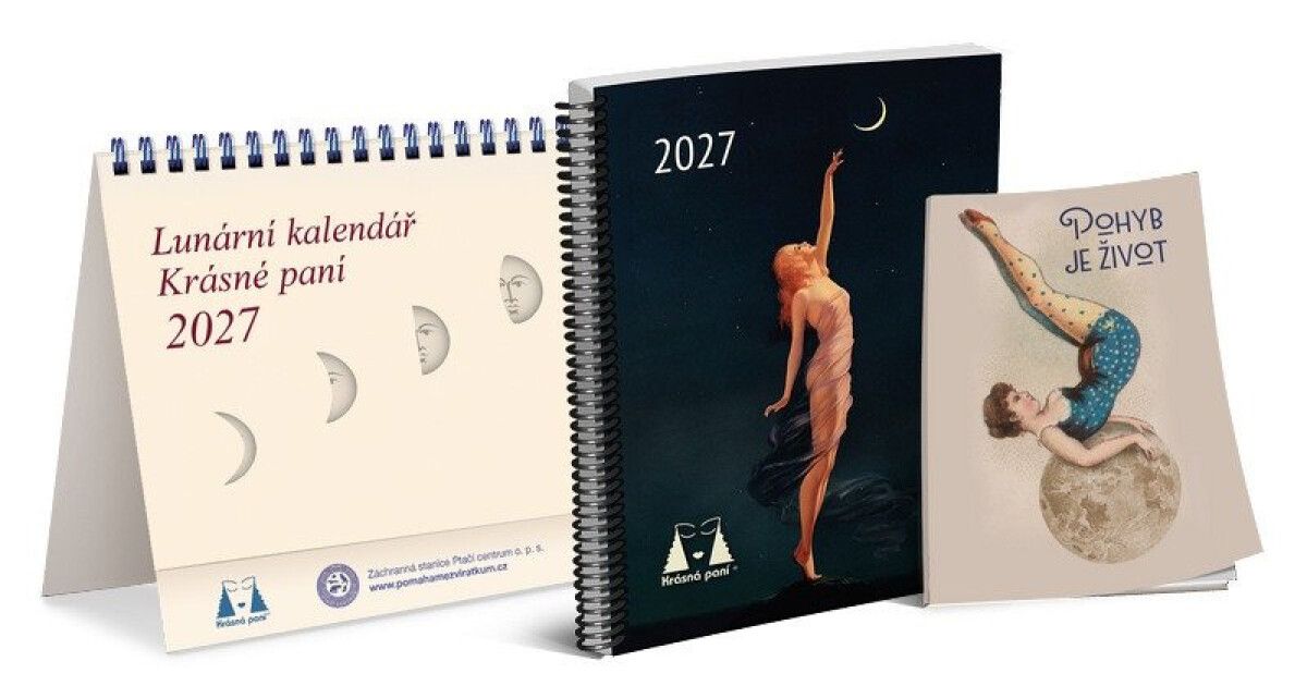Lunární kalendář Krásné paní s publikací 2027