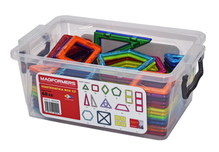 Magformers - Box Magtematika CZ, 68 dílků
