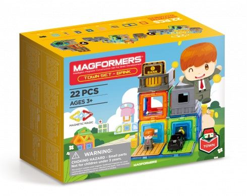 Magformers - Městečko Banka, 22 dílků