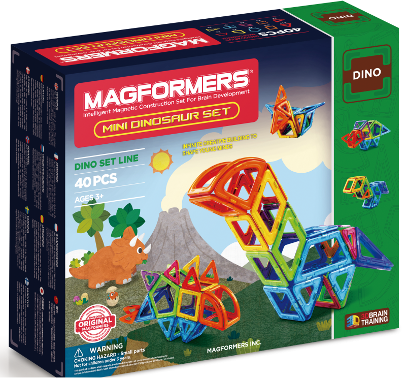 Magformers Mini dinosauři - 40 dílů