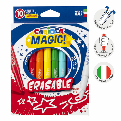Obrázek produktu: Magické fixy Carioca smazatelné -10 ks