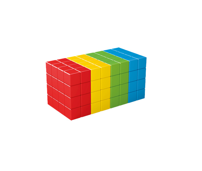 Geomag Magicube Full Color 128 dílků