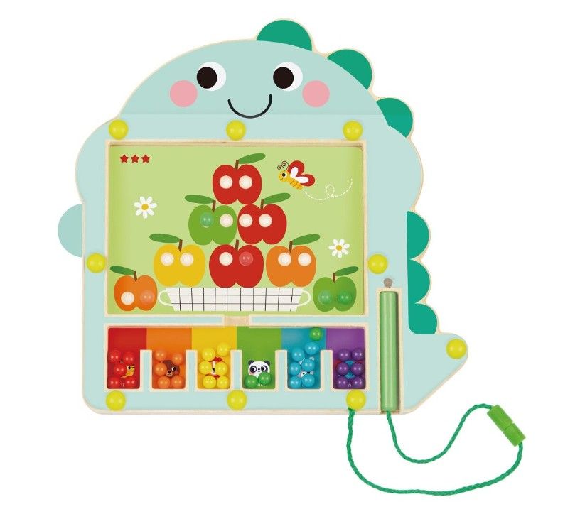Magnetická hra Třídění barev s dinosaurem