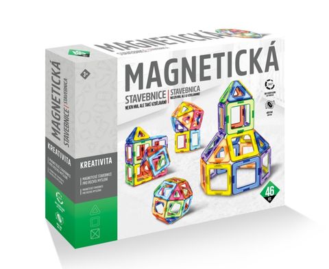 Obrázek produktu: Magnetická stavebnice 46 ks