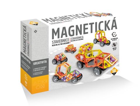 Obrázek produktu: Magnetická stavebnice 58 ks