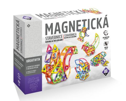 Obrázek produktu: Magnetická stavebnice 89 ks