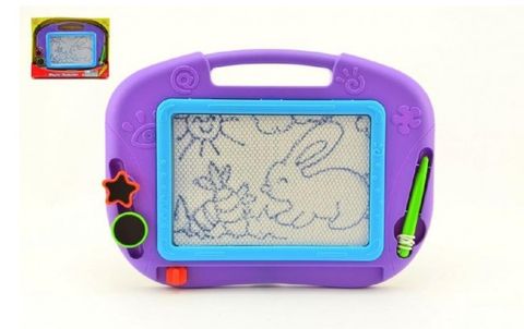 Obrázek produktu: Magnetická tabulka kreslící s doplňky plast 32 x 24cm