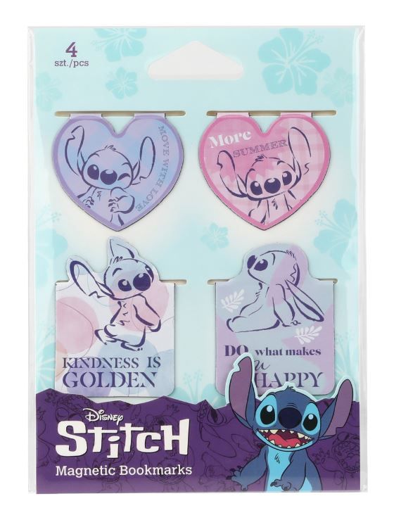 Levně Magnetická záložka Colorino Stitch Pastel 3, 4 ks - mix motivů