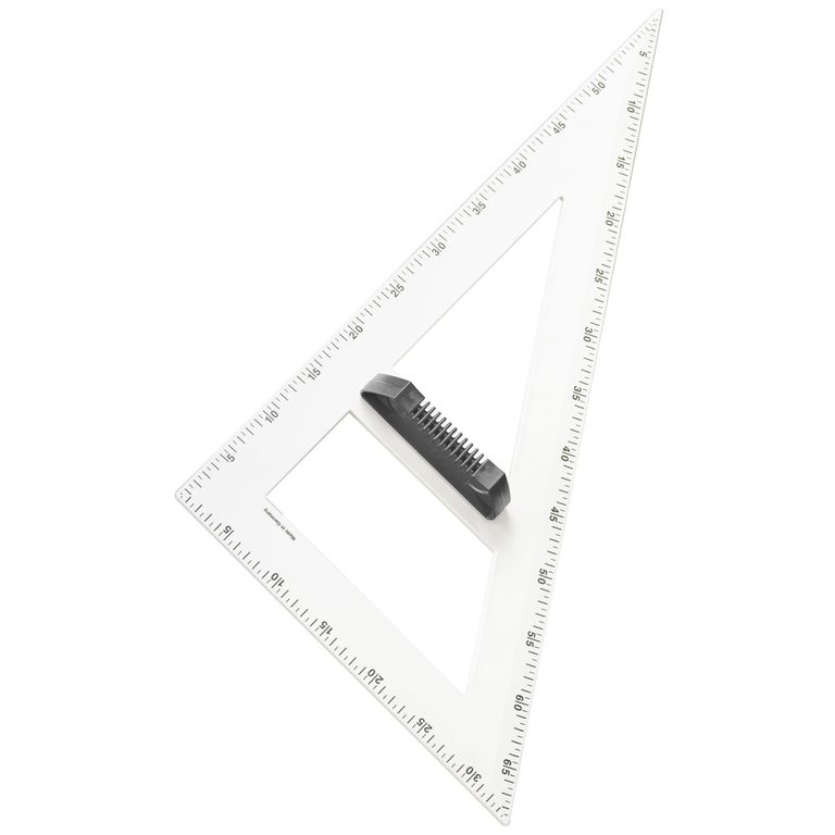 Magnetický tabulový trojúhelník WISSNER 30/60° 60 cm - bílý