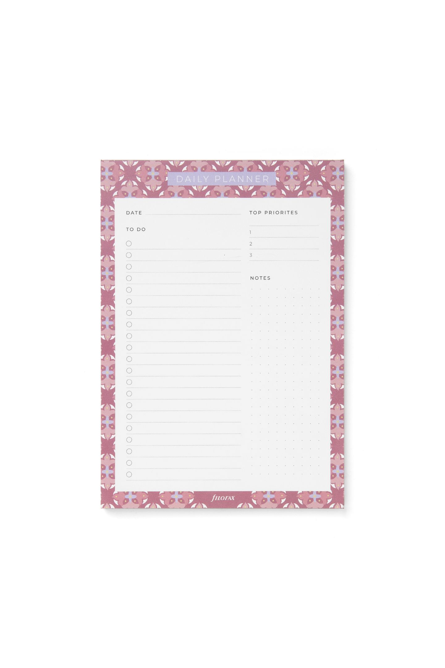 Magnetický trhací blok Filofax Mediterranean - denní plán