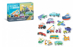 Obrázek produktu: Magnety - Dopravní prostředky 15 ks v krabičce