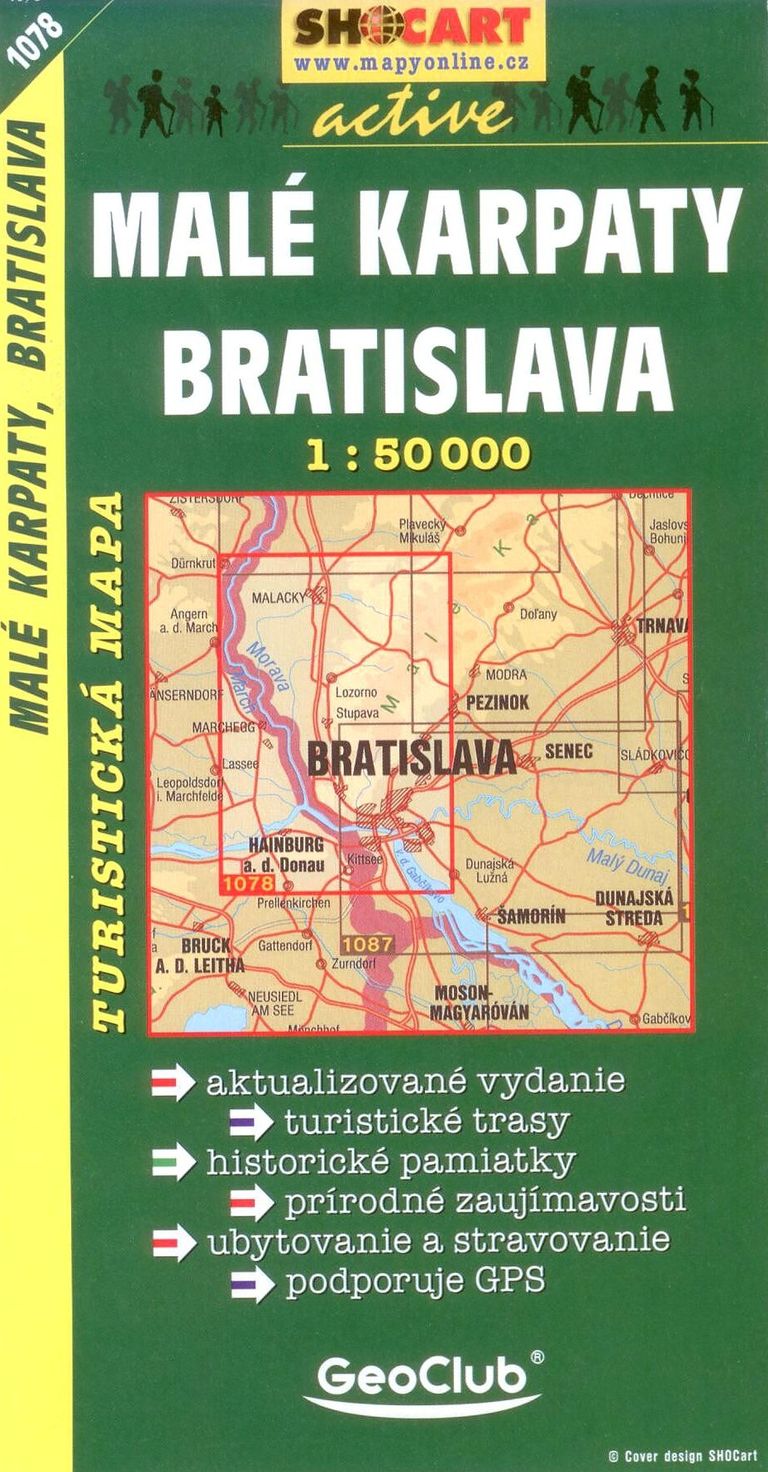 Malé Karpaty, Bratislava 1:50 000 (Turistická mapa 1078)