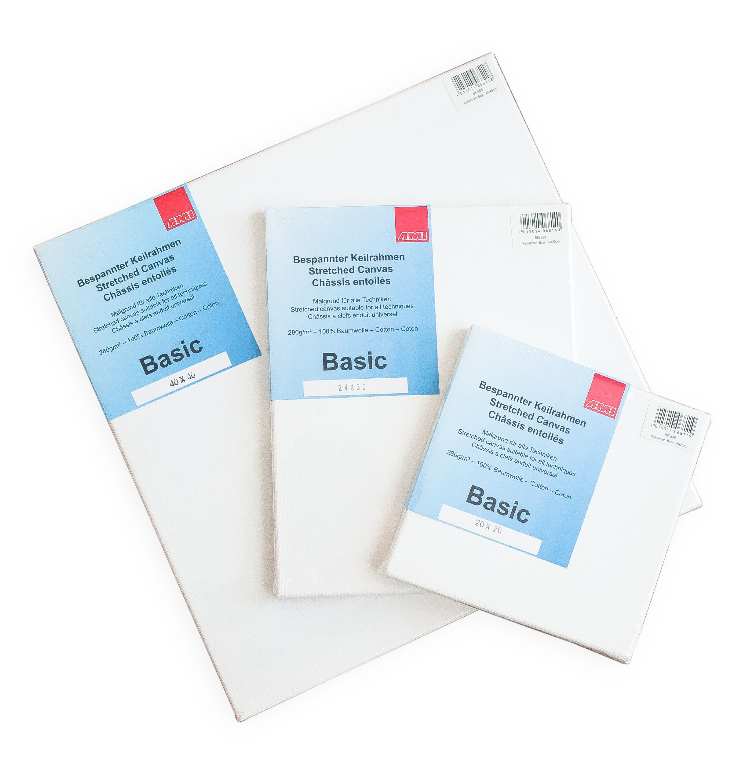 Malířské umělecké plátno AMI - sada /20 × 20 cm, 24 × 30 cm, 40 × 40 cm/