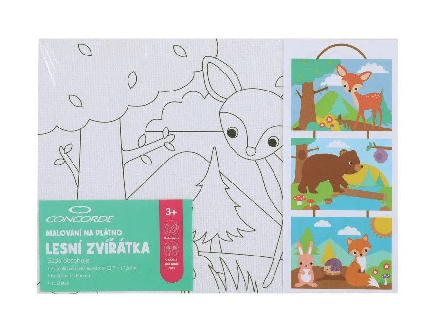 Malování na plátno CONCORDE Lesní zvířátka
