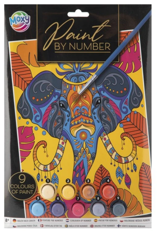 Malování podle čísel 22x30 cm - Slon