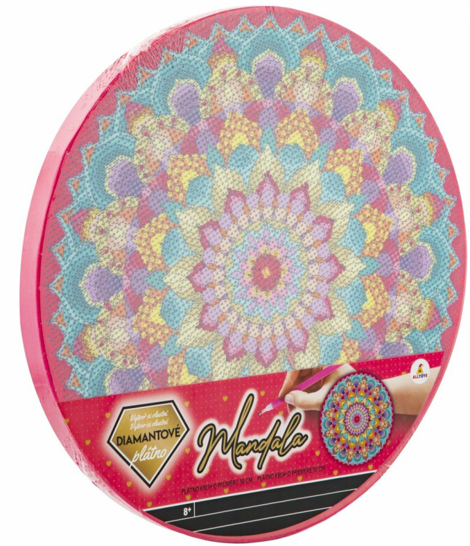 Malování pomocí kamínků Diamond Painting Mandala, mix barev