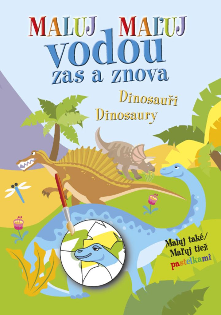 Levně Maluj vodou zas a znova Dinosauři