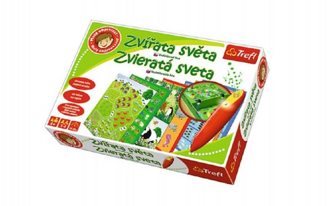 Obrázek produktu: Malý objevitel Zvířata světa + kouzelná tužka edukační společenská hra