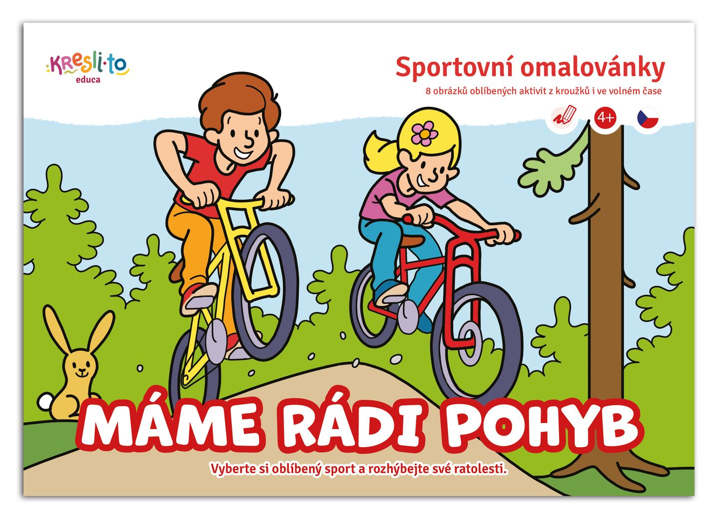 Máme rádi pohyb - sportovní omalovánky