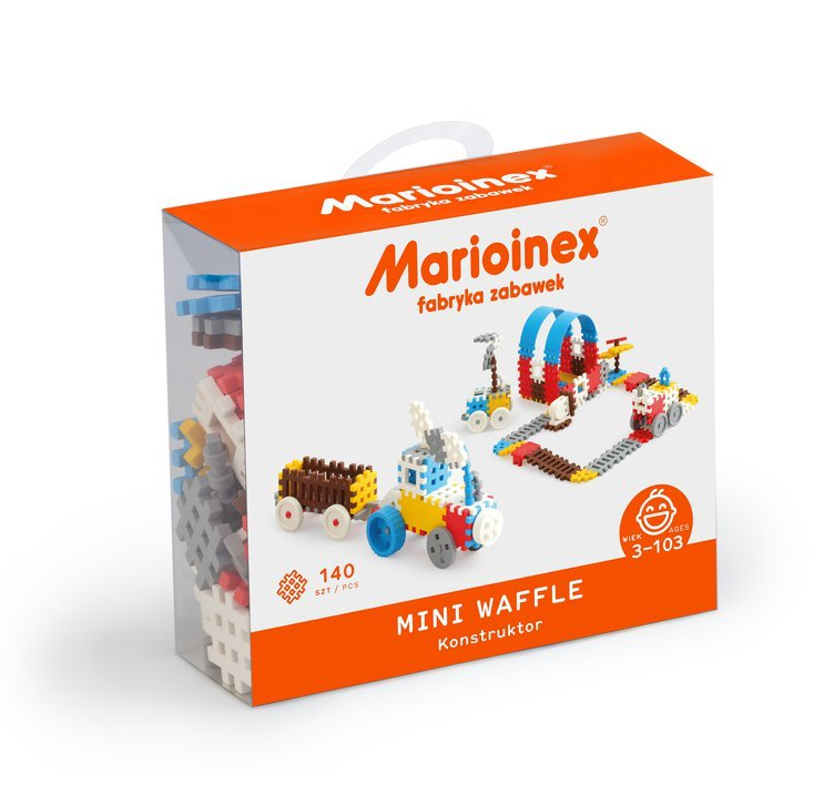 Marioinex MINI WAFLE 140 ks Konstruktér chlapci