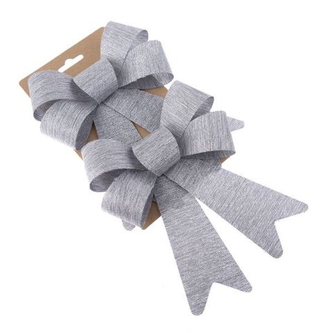 Obrázek produktu: Mašle střední - stříbrná - 2 ks