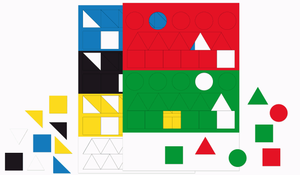 Matematika se Čtyřlístkem 1 - sada příloh Geometrické tvary