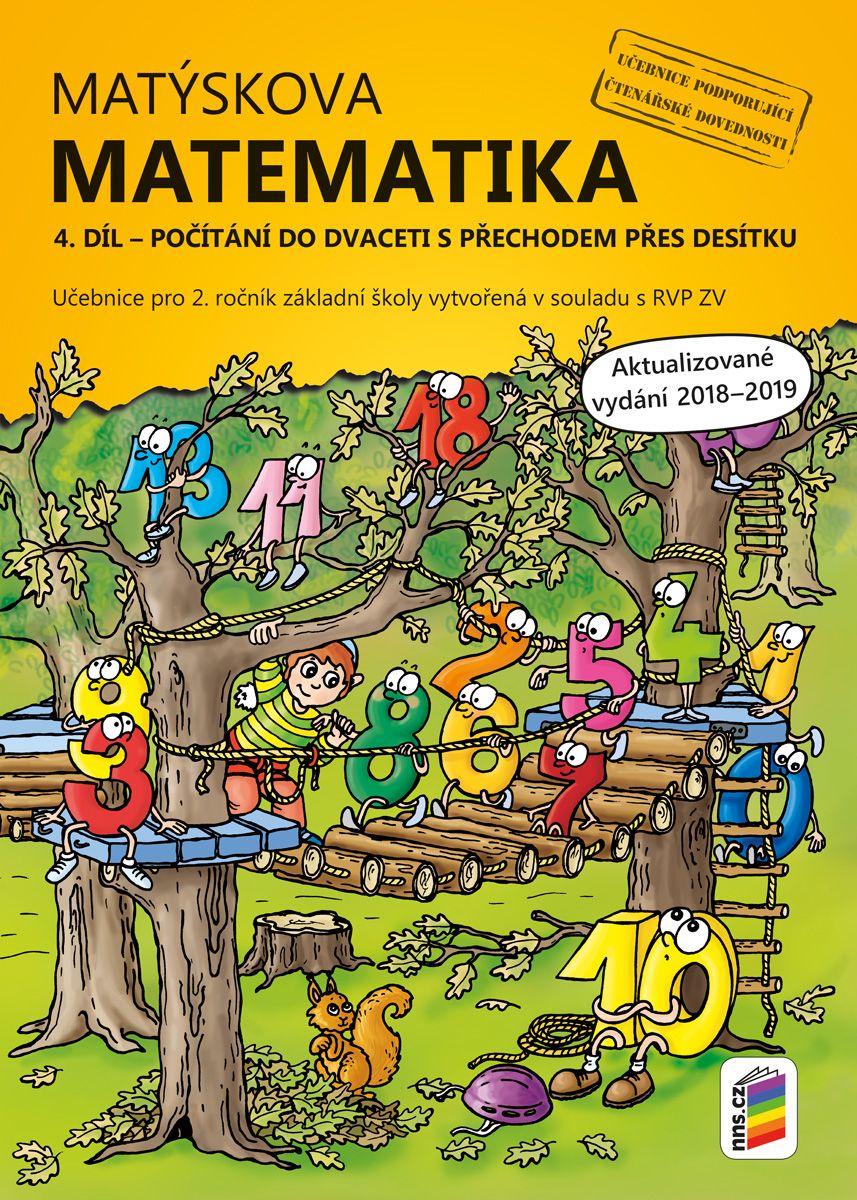 Matýskova matematika 2 - Počítání do dvaceti s přechodem přes desítku - učebnice 4. díl