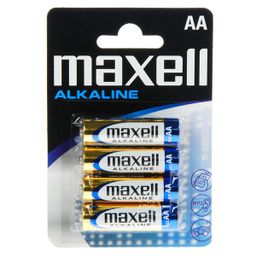 Obrázek produktu: Maxell Alkalická tužková baterie AA - balení 4 ks blistr
