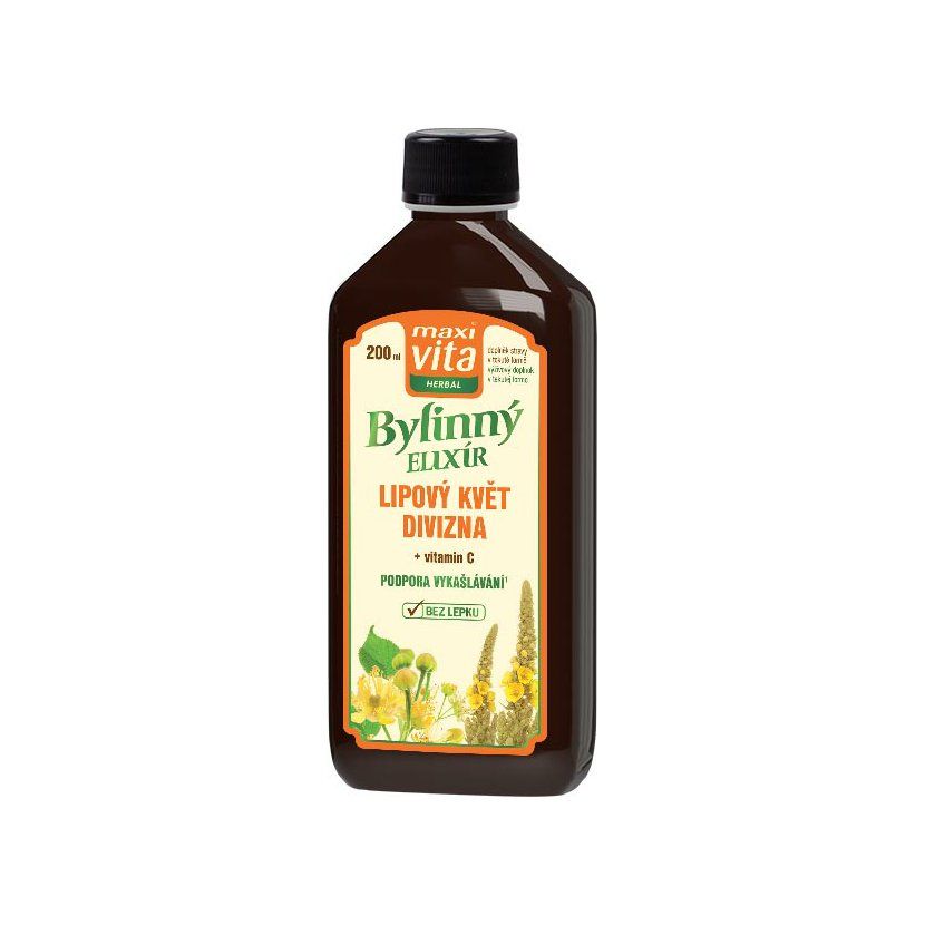 Maxi Vita Herbal Bylinný elixír Lipový květ + divizna