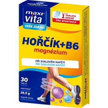 MAXIVITA Hořčík + B6 magnézium 30 tablet