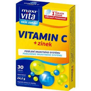 Maxi Vita Vitamin C+zinek tbl.30