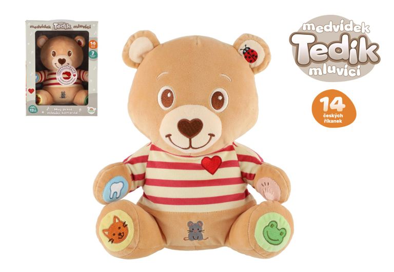 Teddies Medvěd Tedík česky mluvící plyš na baterie