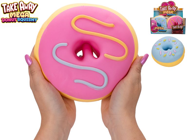 Mega squeeze donut strečový jumbo, mix barev