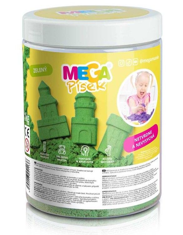 MEGApísek - zelený 1 kg