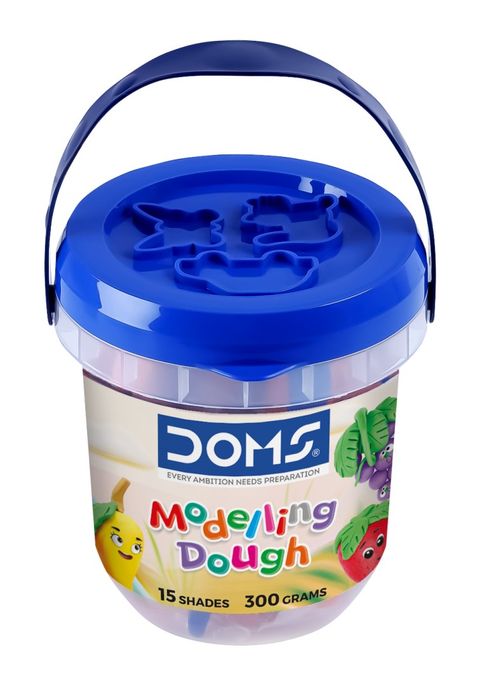 Obrázek produktu: Měkká modelovací hmota DOMS - 15 barev 300 g s příslušenstvím