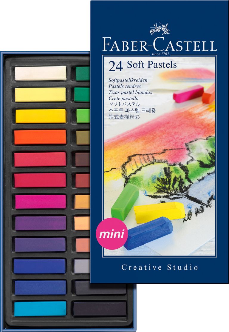 Suché křídy Faber Castell Mini pap.krabička 24ks Faber-Castell