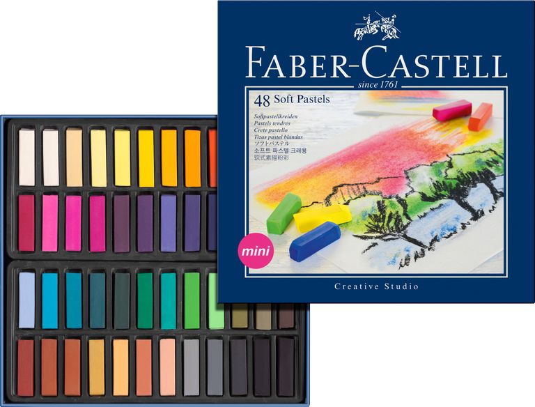Suché křídy Faber Castell Mini pap.krabička 48ks Faber-Castell