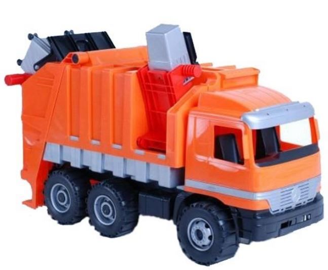 Mercedes popelářské auto plast 74 cm, nosnost 50 kg