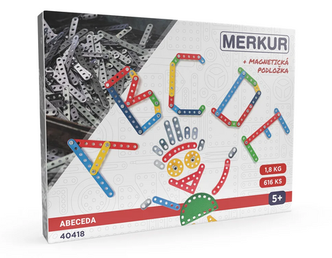 Obrázek produktu: Merkur Abeceda s magnetickou podložkou, 616 dílů