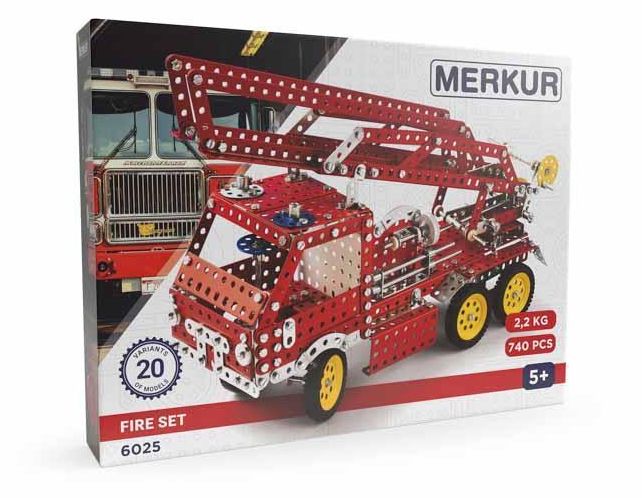 Merkur Fire Set, 708 dílů, 20 modelů
