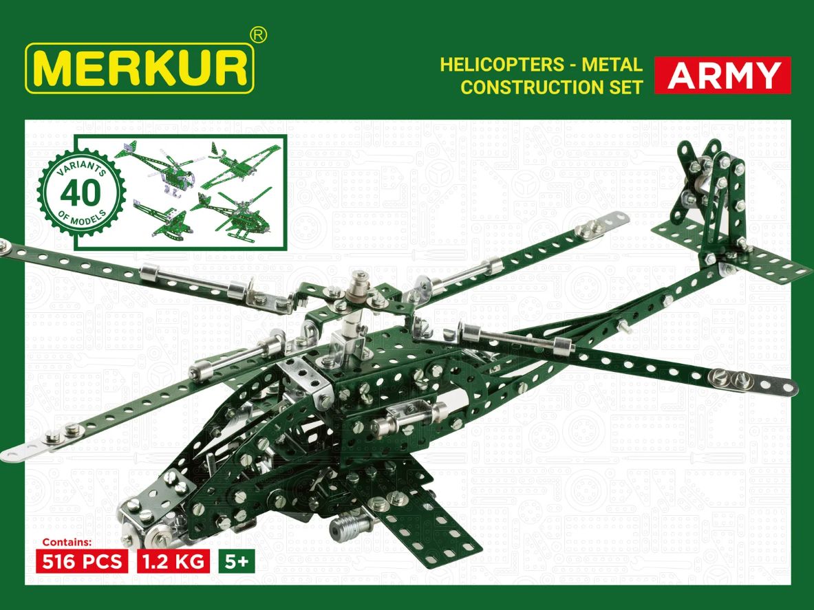 Merkur stavebnice - Helikopter Set