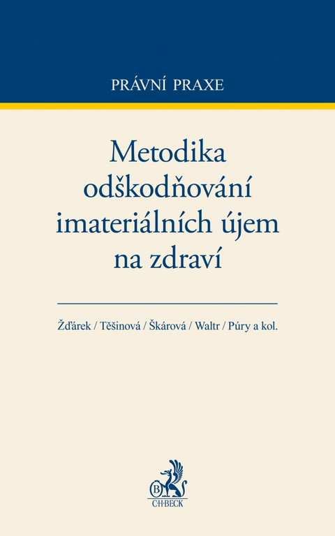 Obrázek produktu: Metodika odškodňování i materiálních újem na zdraví