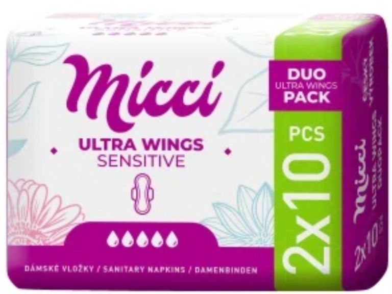 Micci Hygienické vložky Ultra Wings 20 ks