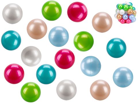 Obrázek produktu: Míčky do hracích koutů perleťové 8 cm, 40 ks
