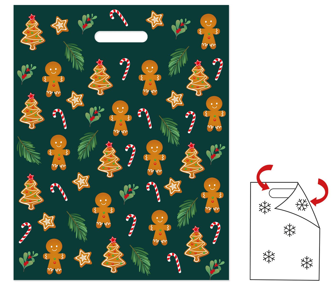 Mikulášská taška 36 × 46 cm - Perníček