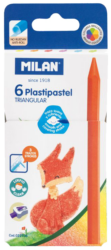 Milan Pastelky Plastipastel (Plasticolor) trojboké -  6 barev
