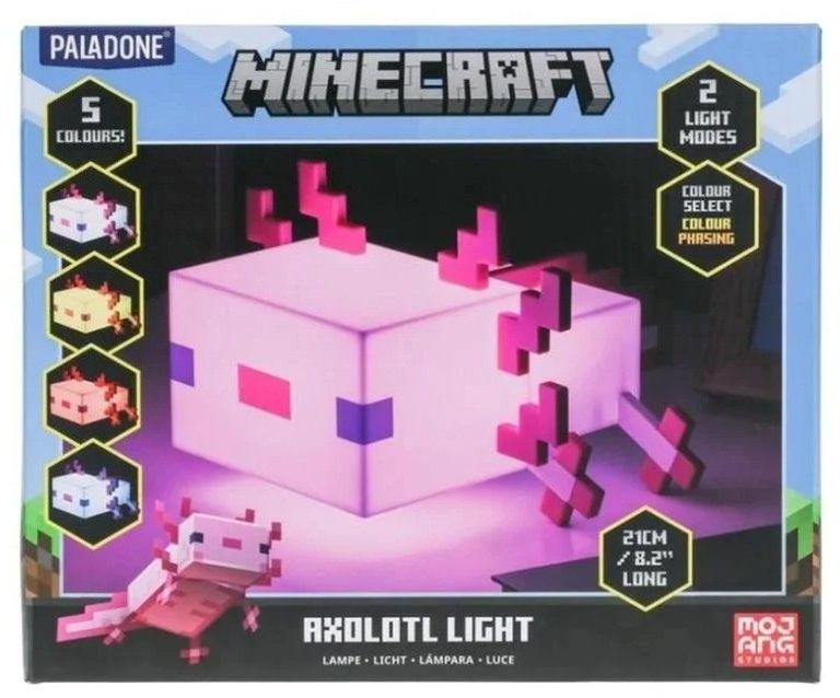 Minecraft Světlo - Axolotl