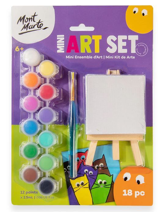 Mini art set pro děti Mont Marte, 18 ks, blistr